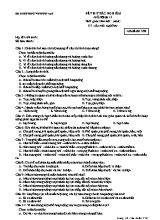 Đề kiểm tra 15 phút học kì II môn Sinh học Lớp 11 lần 1 (Nâng cao) - Mã đề 358